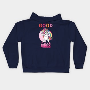 Good vibes unicorn Kids Hoodie